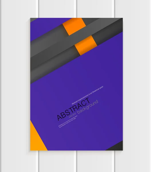 Brochure dans le style de conception matérielle — Image vectorielle