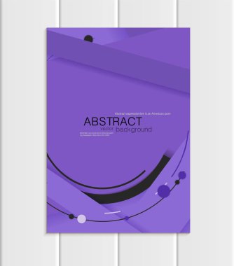 Vektör mor broşür A5 veya A4 formatında malzeme tasarım siyah öğe kurumsal tarzı