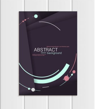 Vektör mor broşür A5 veya A4 formatında malzeme tasarım öğesi kurumsal tarzı