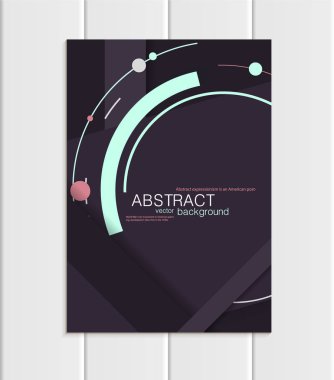 Vektör mor broşür A5 veya A4 formatında malzeme tasarım öğesi kurumsal tarzı