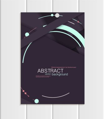 Vektör mor broşür A5 veya A4 formatında malzeme tasarım öğesi kurumsal tarzı