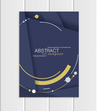 Vektör Donanma broşür A5 veya A4 formatında malzeme tasarım öğesi kurumsal tarzı