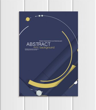 Vektör Donanma broşür A5 veya A4 formatında malzeme tasarım öğesi kurumsal tarzı