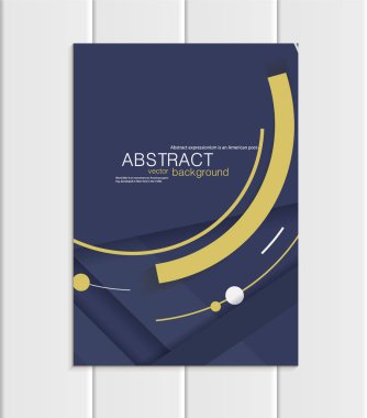 Vektör Donanma broşür A5 veya A4 formatında malzeme tasarım öğesi kurumsal tarzı