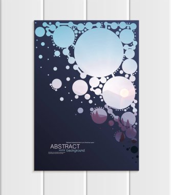 Vektör broşür A5 veya A4 formatında yılbaşı yeni yıl 2018 tasarım öğesi kurumsal tarzı