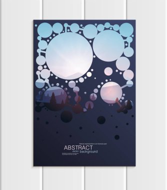 Vektör broşür A5 veya A4 formatında yılbaşı yeni yıl 2018 tasarım öğesi kurumsal tarzı