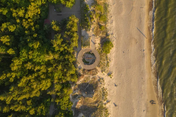 Drone photography of battery Memel Nord - WW2 bunker