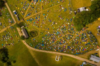 Çadır kentin müzik festivallerindeki drone fotoğrafçılığı sona erdi