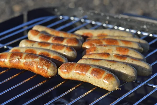 Φρέσκο γερμανική bratwurst — Φωτογραφία Αρχείου