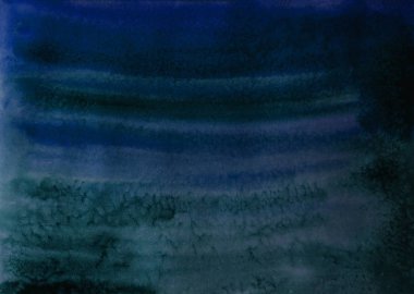 Suluboya desenli arka plan deseni çivit mavisi ve klasik mavi renkte el boyaması çizimi