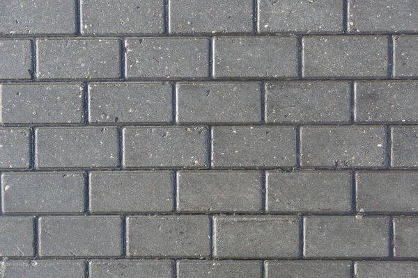 pattern of wet stone bricks on the sidewalk