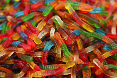 Reçelli marmelatlı şekerlerin arka planı