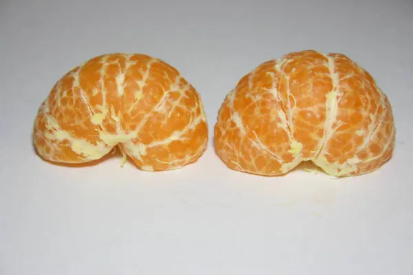 Mandarine Isolée Sur Fond Blanc — Photo