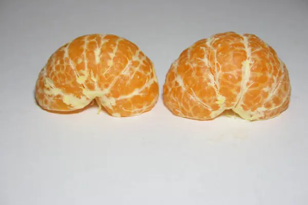 Mandarine Isolée Sur Fond Blanc — Photo