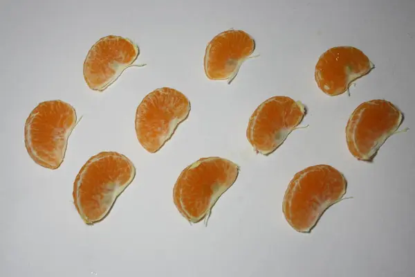 Mandarina Aislada Sobre Fondo Blanco — Foto de Stock