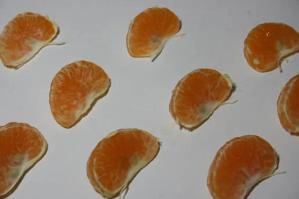 Mandarina Aislada Sobre Fondo Blanco — Foto de Stock