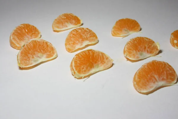 Mandarina Aislada Sobre Fondo Blanco — Foto de Stock