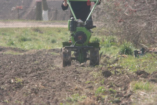 Landbouwer Het Veld — Stockfoto