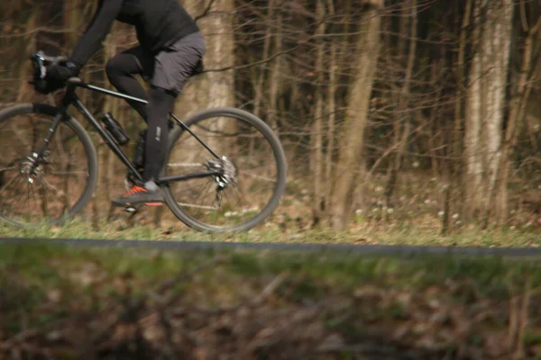 Mensen Sporten Het Bos — Stockfoto