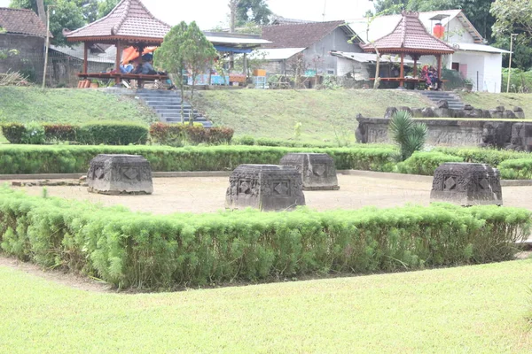 Templo Penataran Templo Hindú Guardia Del Monte Kelud Blitar Java —  Fotos de Stock