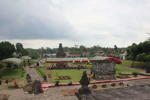 Templo Penataran Templo Hindú Guardia Del Monte Kelud Blitar Java —  Fotos de Stock