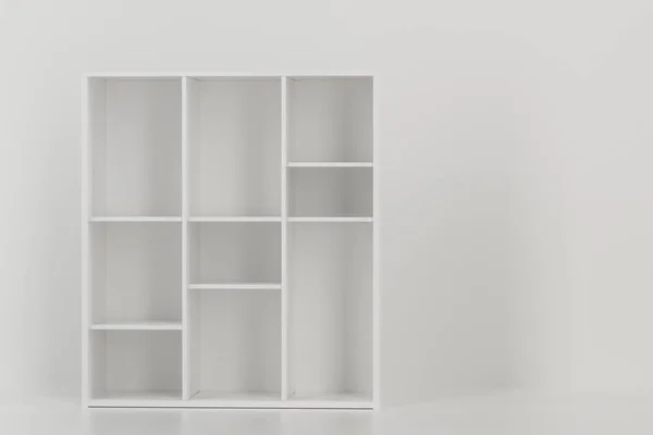 Empty cabinet in the empty new house, 3d rendering.