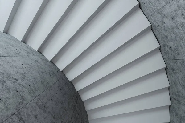 Круглая лестница, восходящий концептуальный фон, 3D рендеринг . — стоковое фото