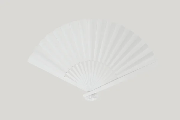 Abanicos con fondo blanco, decoración de estilo chino, 3d, renderizado . —  Fotos de Stock