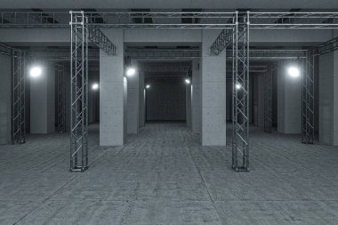 Projektörlerle çimento ve takviye, 3 boyutlu görüntüleme