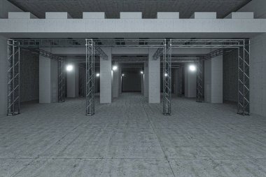 Projektörlerle çimento ve takviye, 3 boyutlu görüntüleme