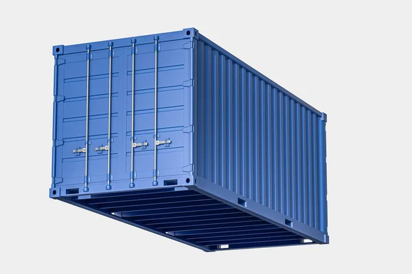 Container Und Gewicht Logistik Und Transport Rendering Digitale Computerzeichnung — Stockfoto