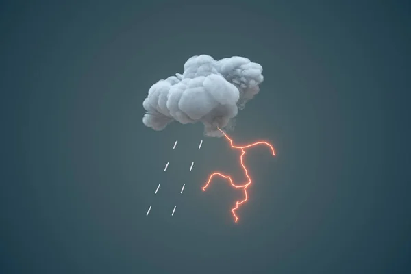 Dark Clouds And Lightning Weather Forecast 3d Rendering Computer Digital Drawing Stock Images Page Everypixel