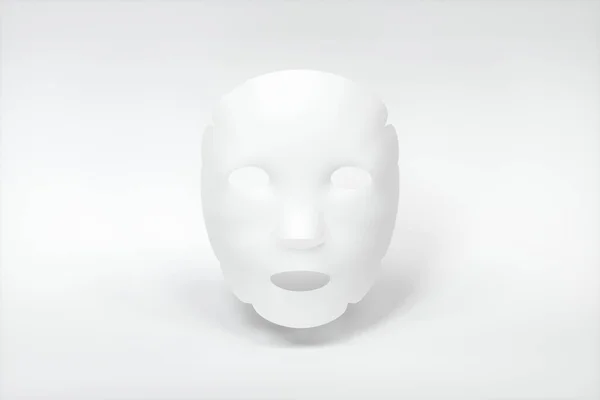 White Mask Skin Care Concept Rendering Computer Digital Drawing — Stock Photo, Image