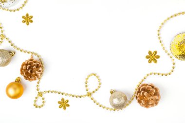 Yeni yıl dekor bileşimi.