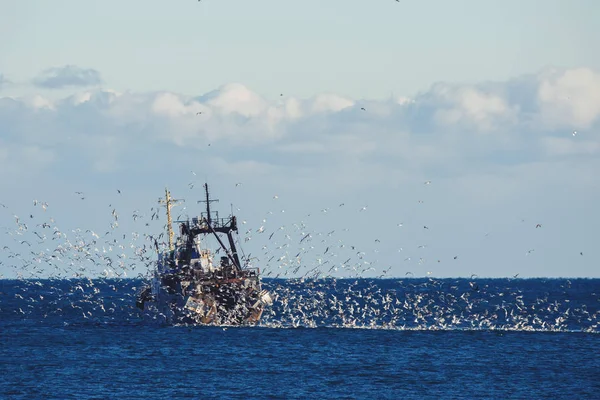 Fishing boat in the sea. — Stock Photo, Image