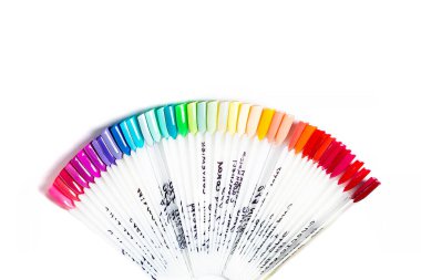 Tırnak cilası paleti. 