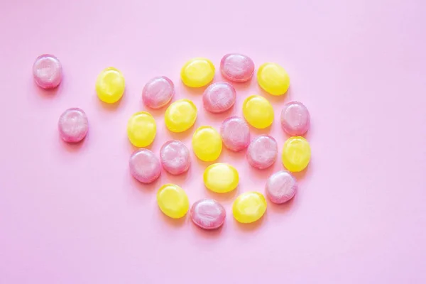 Multicolored Candy Colored Background Flat Lay — Stock Photo, Image