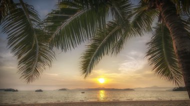 Sunrise tropikal plaj
