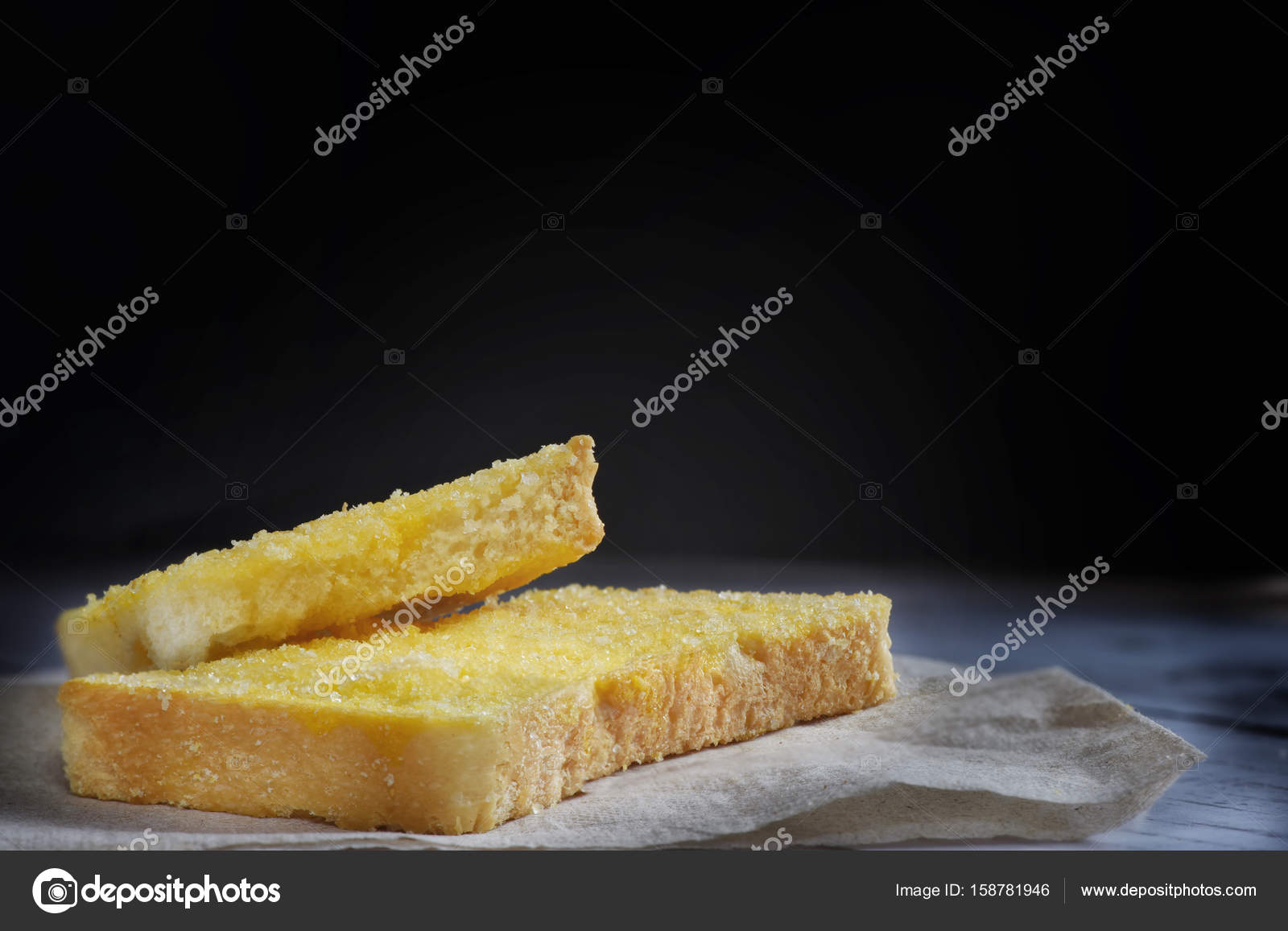 Crispy Bread Butter Sugar Coffee Break Concept Stock Photo C Smshoot Crispy Bread Butter Sugar Coffee Break Concept Stock Photo C Smshoot