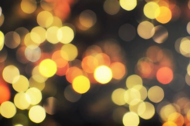 Altın bokeh parti arka plan, mutlu tatil ve olaylar kavramı soyut