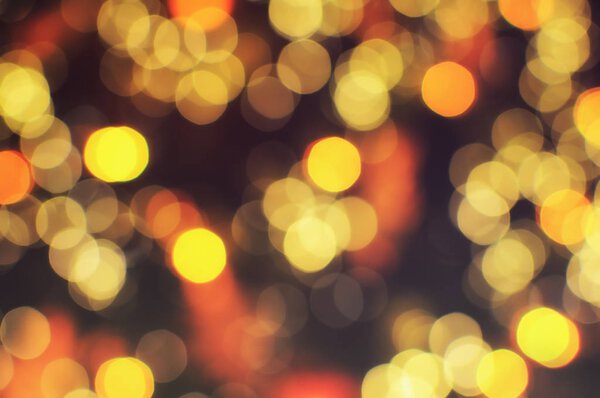 Abstract gold bokeh party background, happy holiday and events concept
