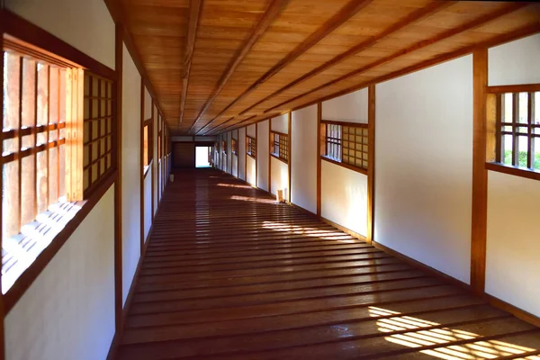 Ohashi Roka wooden bridge is a located right near Momijidani garden in Wakayama castle, Japan