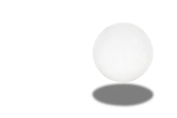 Glas Marmeren Bal Witte Achtergrond Waarzegster Concept Fantasie Idee — Stockfoto