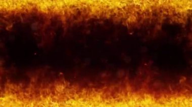 Kara arkaplan ve uçan kıvılcımlar saçan,