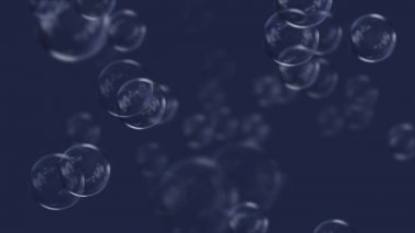 Arka planı Döngülü Uçan Sabun Baloncukları.