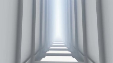  Gökyüzüne giden uzun merdiven - Işığa doğru yürü.