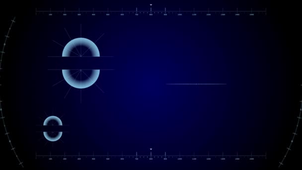 Hud Fondo Futurista Tecnológico Scifi — Vídeo de stock