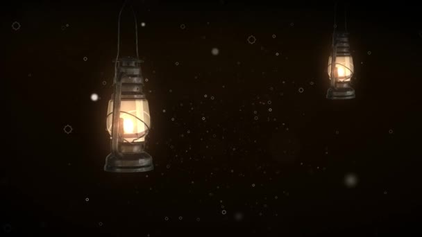 Ramadan Kareem Sfondo Lanterna Del Ramadan — Video Stock