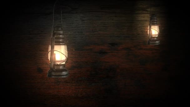 Ramadan Lantern Hanging Old Background Animation — Stock Video