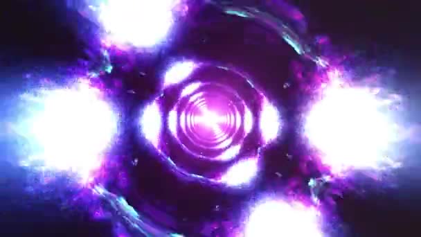 Time Travel Space Great Simulating Wormhole Time Travel Warp Speeds — Stock Video
